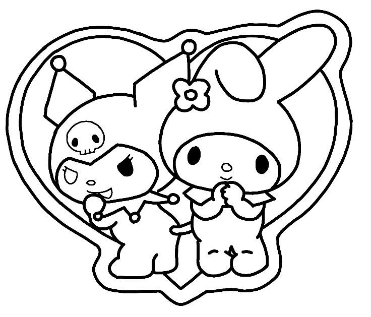 Kuromi y su amiga